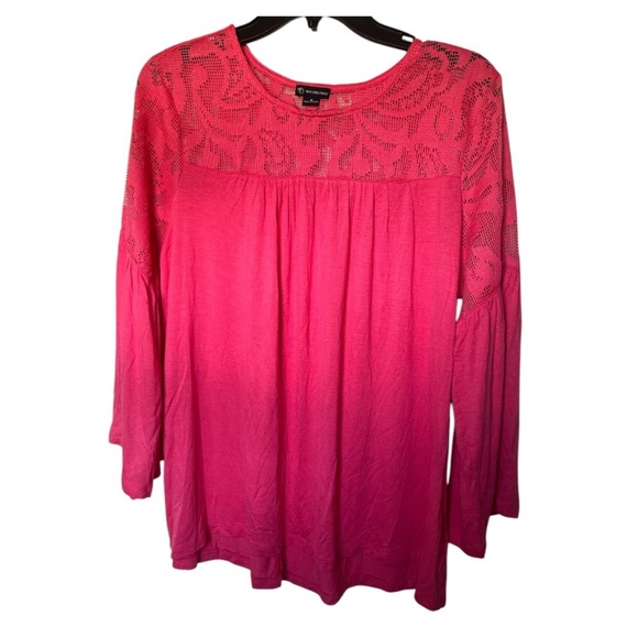 New Directions coral Embellished Tunic with Relaxed Fit - Picture 1 of 7